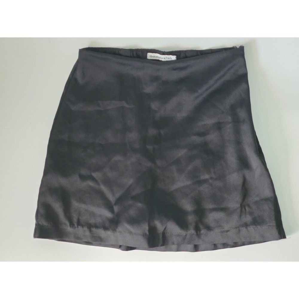 Abercrombie & Fitch Scarlett Mini Skort Black Zip Womens Size XS Zip Short Skirt